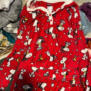 Red Snoopy Pajama Top